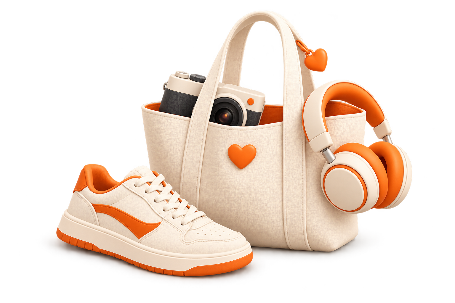 A tote holding favorite products saved with the Lowly Wishlist