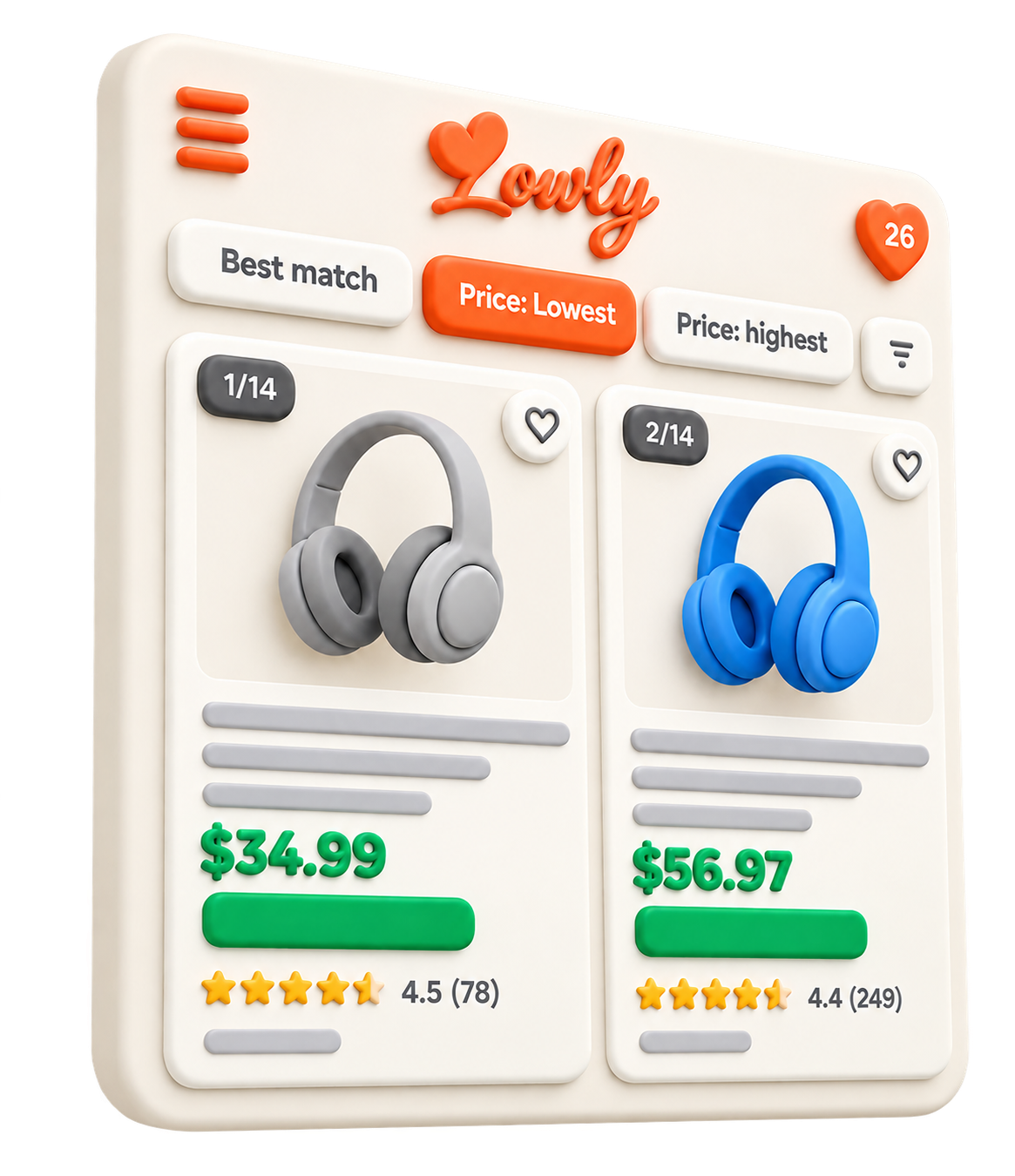 Lowly browser extension showing alternative products while shopping